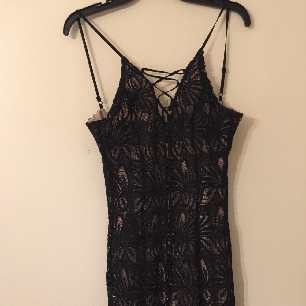 J.O.A cocktail black lace dress
